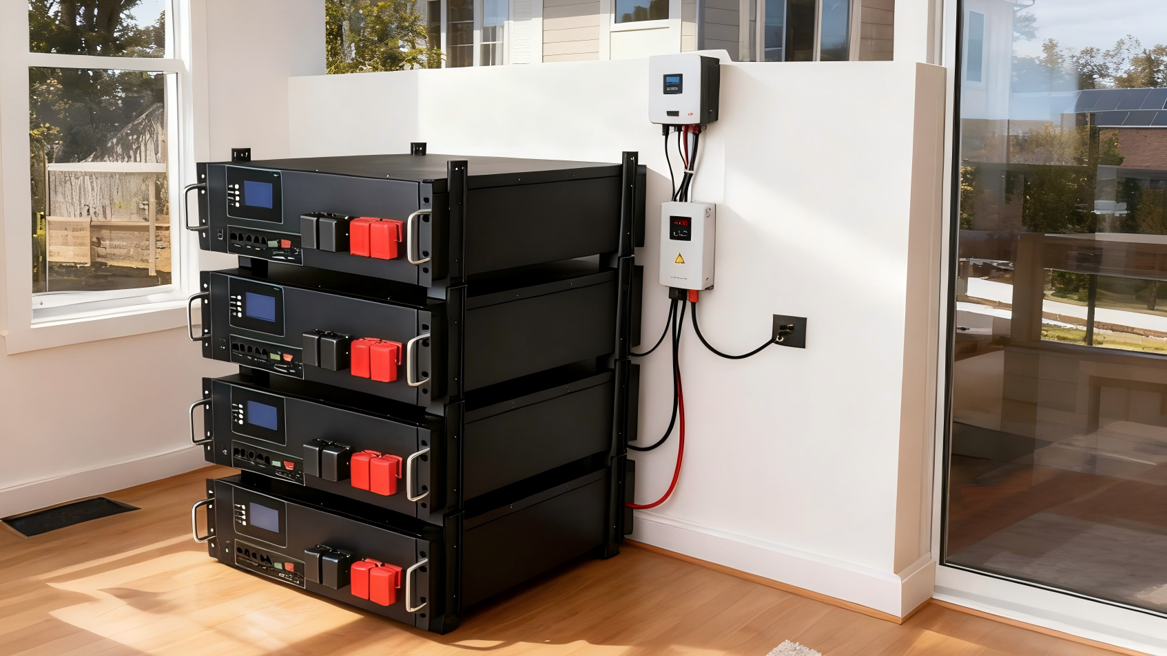 Stacked lithium iron phosphate batteries: A reliable choice for home energy storage