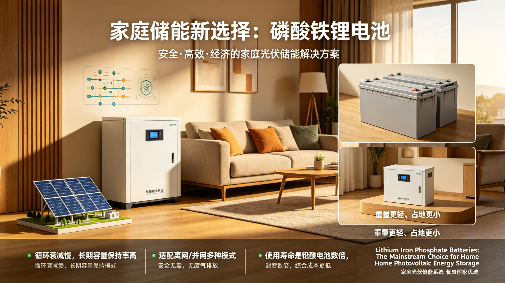 Lithium iron phosphate batteries​ have become the mainstream choice