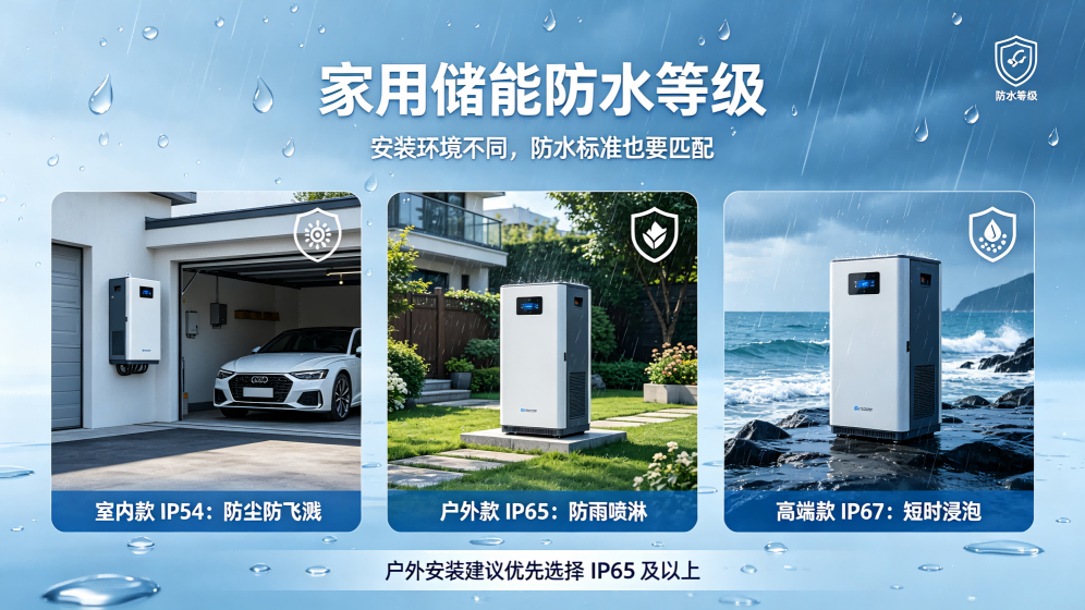 Analysis of Main Waterproof Grades of Household Energy Storage Batteries