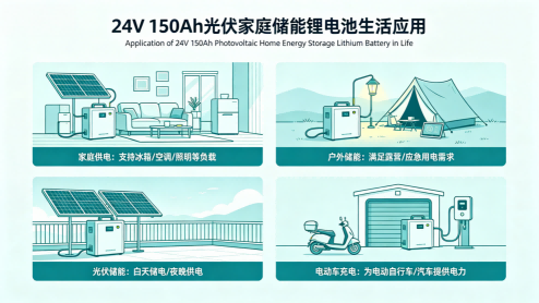 24V 150Ah photovoltaic household energy storage lithium battery
