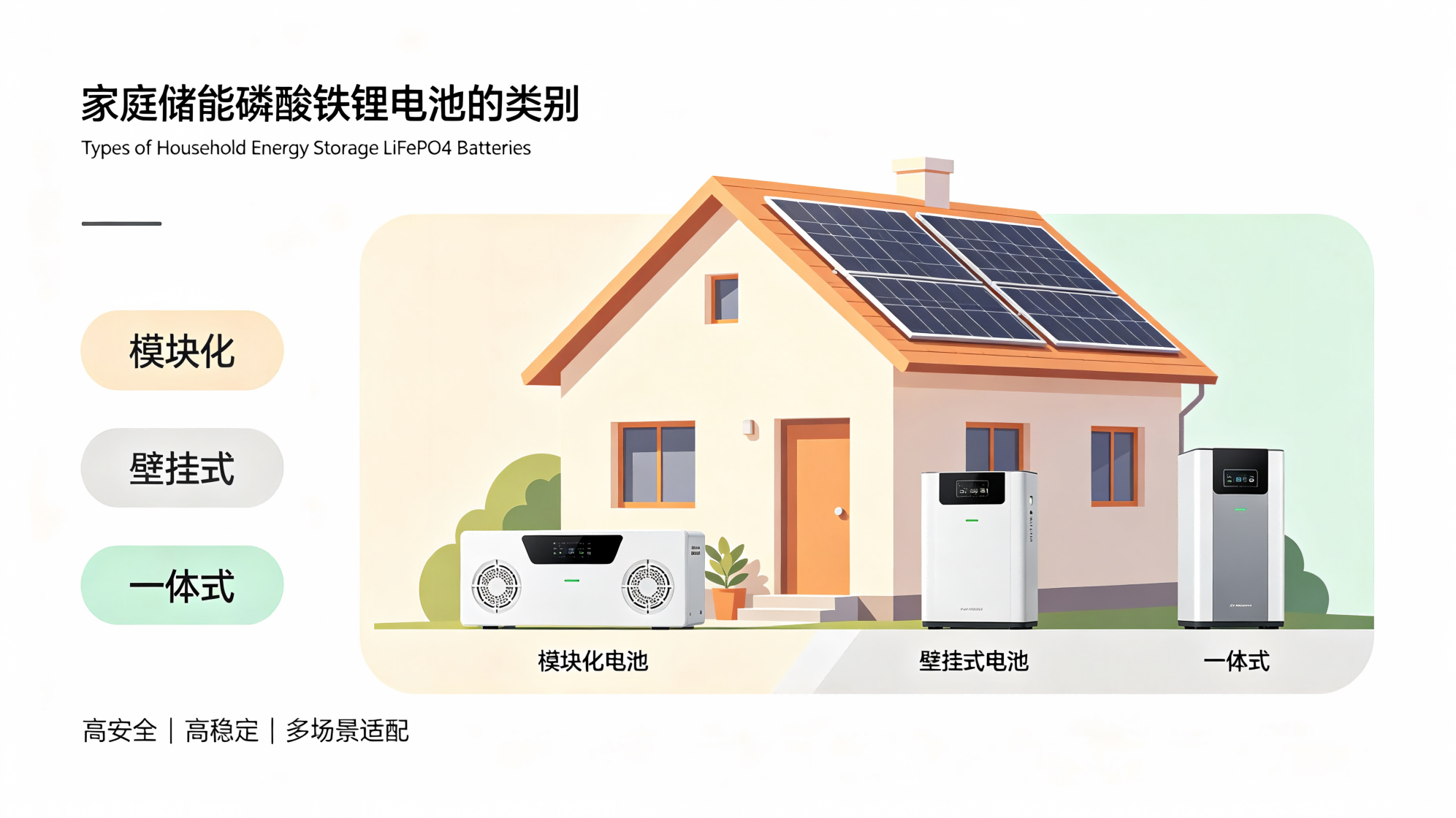 Types of Household Energy Storage LiFePO4 Batteries