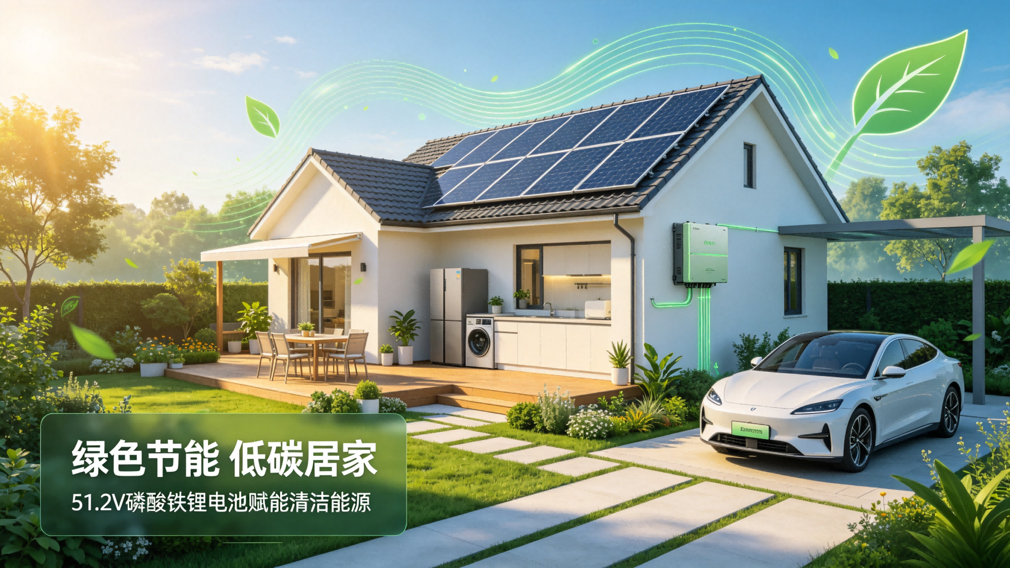 Low-carbon Green Storage: 51.2V LiFePO4 Battery Empowers Household Clean Energy