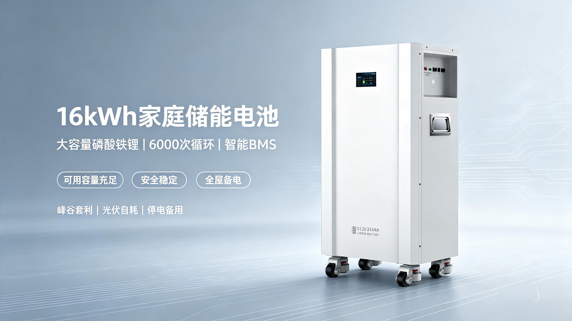 Basic Analysis of 16kWh Floor‑standing LFP Home Energy Storage Battery